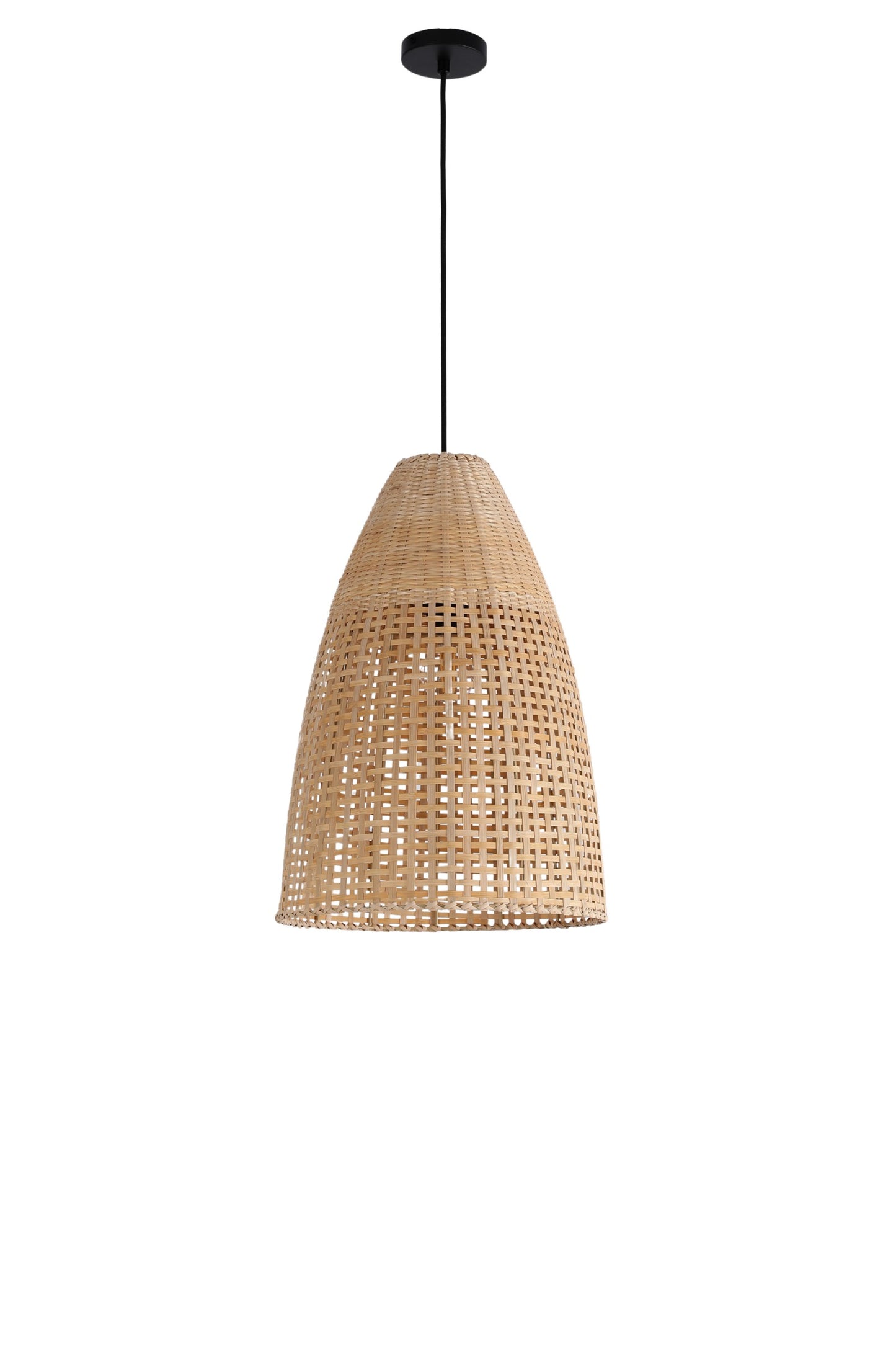 CHANDELIER HX2713 1XE27 BAMBOO LAMPSHADE (TEKLED)