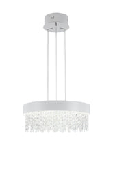 CRYSTAL CHANDELIER LIGHT Q3606 3CCT WHITE D500MM (TEKLED)