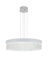 CRYSTAL CHANDELIER LIGHT Q3606 3CCT WHITE D800MM (TEKLED)