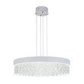 CRYSTAL CHANDELIER LIGHT Q3606 3CCT WHITE D800MM (TEKLED)