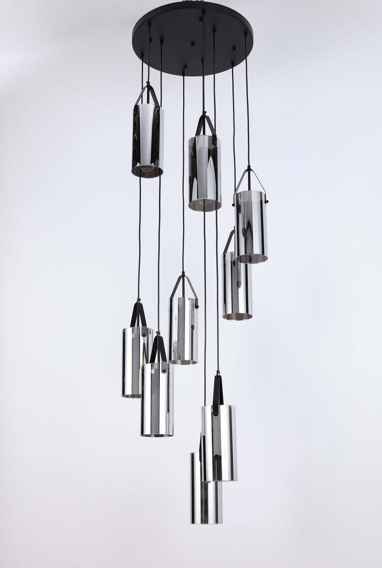 PENDANT LIGHT SY9474-9 9XE27 BK D500XH2500MM (TEKLED)