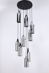 PENDANT LIGHT SY9474-9 9XE27 BK D500XH2500MM (TEKLED)