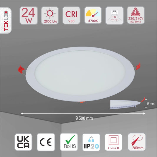 SV-K DL LED SLIM ROUND PANEL 24W 5700K