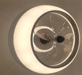 LED FAN LAMP LYF6864 WHITE+WOODEN 36W 3CCT D500 (TEKLED)