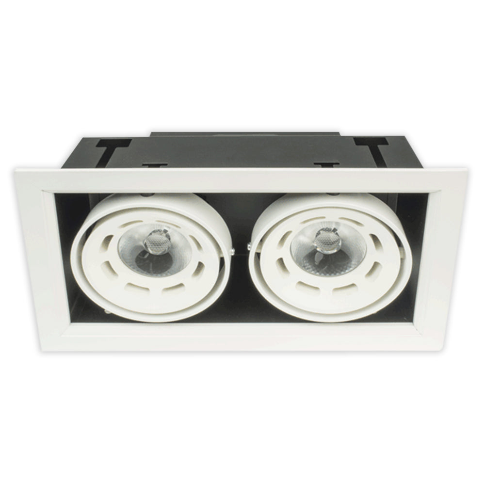DOWNLIGHT LED DD1218 2x10W WHITE 3000K(TS)