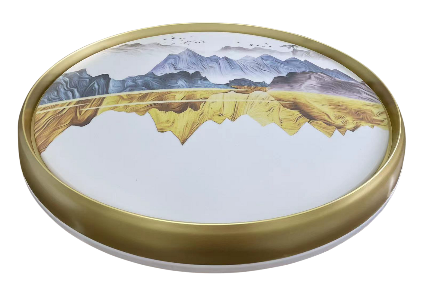 LED FLUSH CEILING LIGHT D500 GOLD 6000K/4000K/3000K 40WX2(TEKLED)