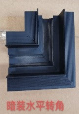 ALUMINUM PROF FOR MAGNETIC RECESSED BLACK YATAY L CONNECTOR