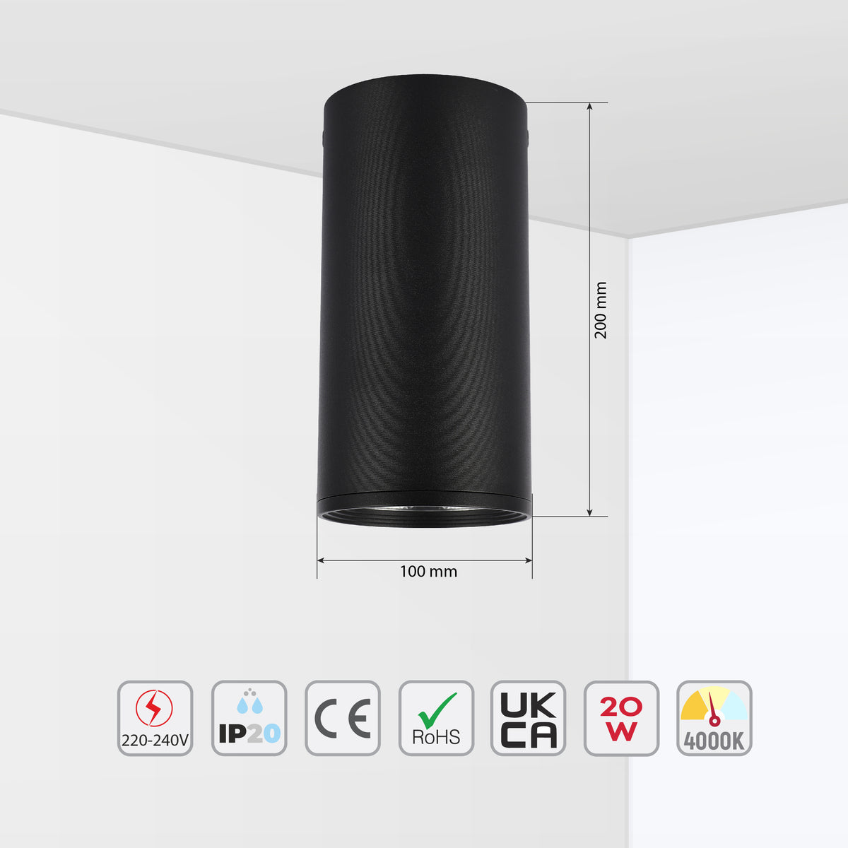 LED MOND COB 20W 4000K (TEKLED)
