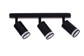 Adjustable K500-3 GU5.3 Spotlight 3 Way Black(TEKLED)
