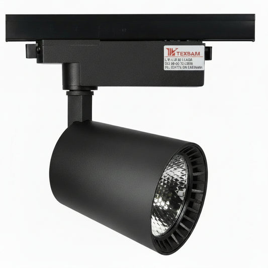 LED D100 CONICAL 30W BLACK TRACKLIGHT (TEKLED)