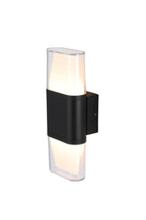 LED WALL LAMP BLACK M001 12W 3000K IP65 (TEKLED)