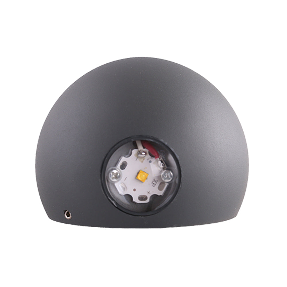 308G 2*1W IP54 DARK GREY 4000K TEKLED
