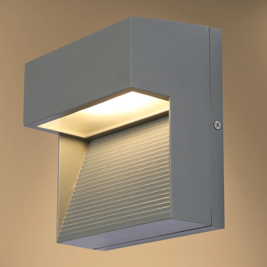 LED Diecast Aluminium Stair and Wall Light 5W IP54 Grey