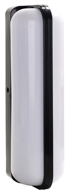 LED Plastic Black Modern Outdoor Wall Light 24W Warm White (TEKLED)