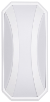 Curved Plastic White ModernLED Outdoor Wall Light 24W Cool Daylight (TEKLED)