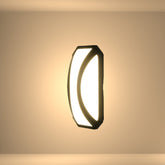 CURVED PLASTIC BLACK MODERN LED OUTDOOR