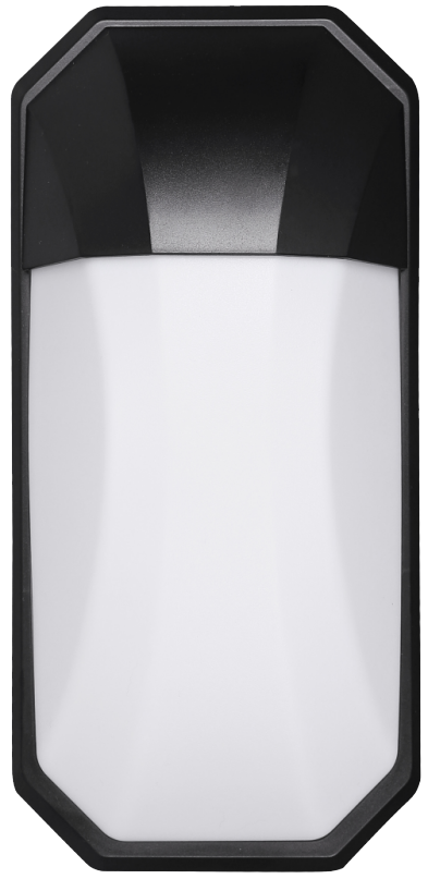 Black PlasticLED Outdoor Wall Light 24W Warm White (TEKLED)