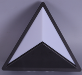 Pyramid Modern PlasticLED Outdoor Wall Light 24W Cool White (TEKLED)