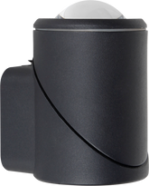 Rotatable Cylinder 1 way OutdoorLED Wall Light 5W Black