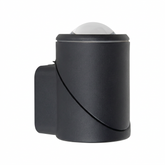 Rotatable Cylinder 1 way OutdoorLED Wall Light 5W Black