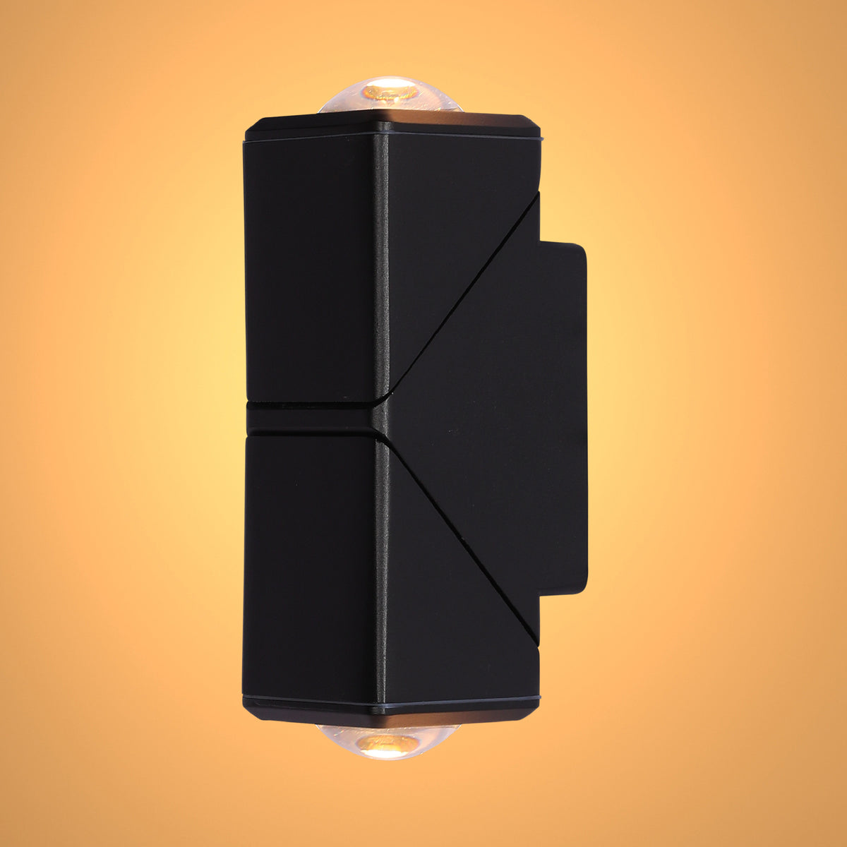 Rotatable Cubes Outdoor LED Wall Light Black 3000K Narrow Beam
