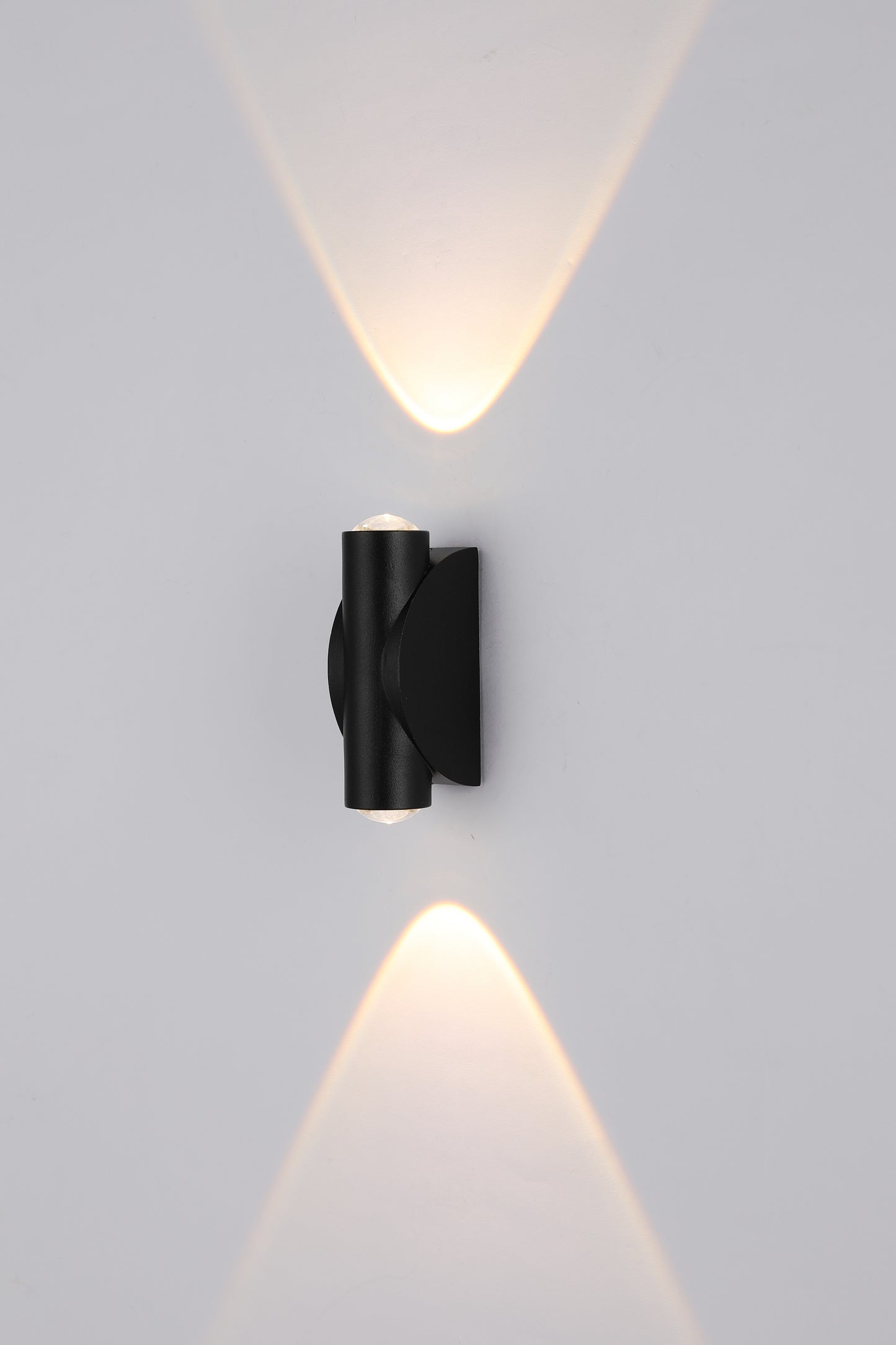 LED WALL LIGHT 2X1W SAND BLACK 3000K IP54 (TEKLED)