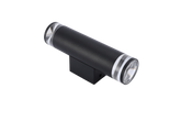 OUTDOOR WALL LAMP M08 ALU+PC GU10X2 SAND BK (TEKLED)
