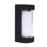 MODERN LED WIDE OUTDOOR WALL LIGHT BLACK 7W 4000K