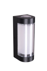 MODERN LED CYLINDER UP DOWN OUTDOOR WALL LIGHT BLACK
