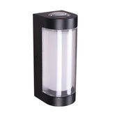MODERN LED CYLINDER UP DOWN OUTDOOR WALL LIGHT BLACK