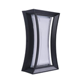 HOURGLASS LED WALL LIGHT BLACK 12W 4000K SMALL (TEKELED)