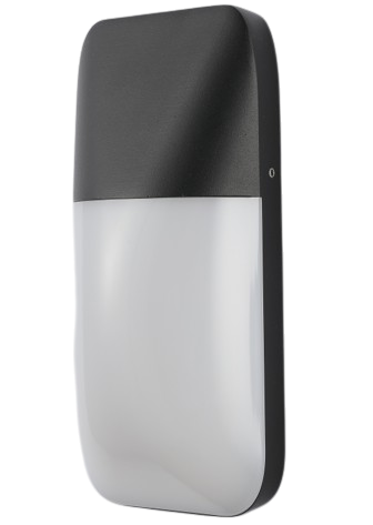 LED Outdoor Wall Light 2027A Black 12W 3000K IP54 (TEKLED)