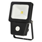 Floodlight LED COB SENSOR 10W BLACK 6000K (TS)