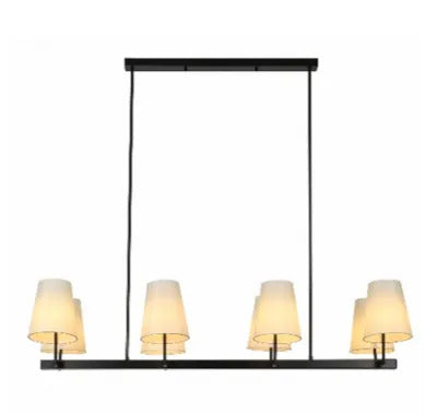 Chandelier MD21456/8 8XE14 BLCK L1200MM