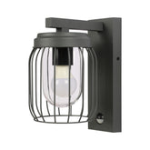 Outdoor Wall Light C0302 E27 Dark Grey With Motion Sensor