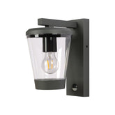 Outdoor Wall Light G1702 E27 Dark Grey With Motion Sensor