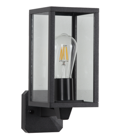 Black Outdoor Wall Light W2100 E27 (TEKLED)