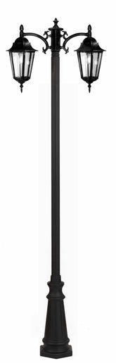LANDSCAPE RH056P2 H-2m MATT BLACK 2xE27 struboi(TS)