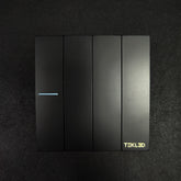 BLACK 250V 10A 4Gang 2Way Switch(TEKLED)