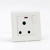 PRIME WHITE 15A 1 GANG Socket with neon (TS)