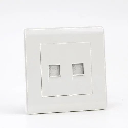 PRIME WHITE 2 GANG COMPUTER Socket (TS)