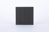 4 GANG 2 WAY PLATE SWITCH S60-008 BABY FACE BLACK(TEKLED ELECTRIC)
