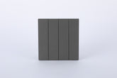 4 GANG 2 WAY PLATE SWITCH S60-008 BABY FACE MATT GREY(TEKLED ELECTRIC)
