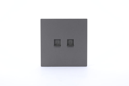 DOUBLE COMPUTER SOCKET CAT6 S60-024 BABY FACE(TEKLED ELECTRIC)