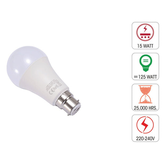 60 B22 9W MARK 10W 4000K 765LM 220-240V UK