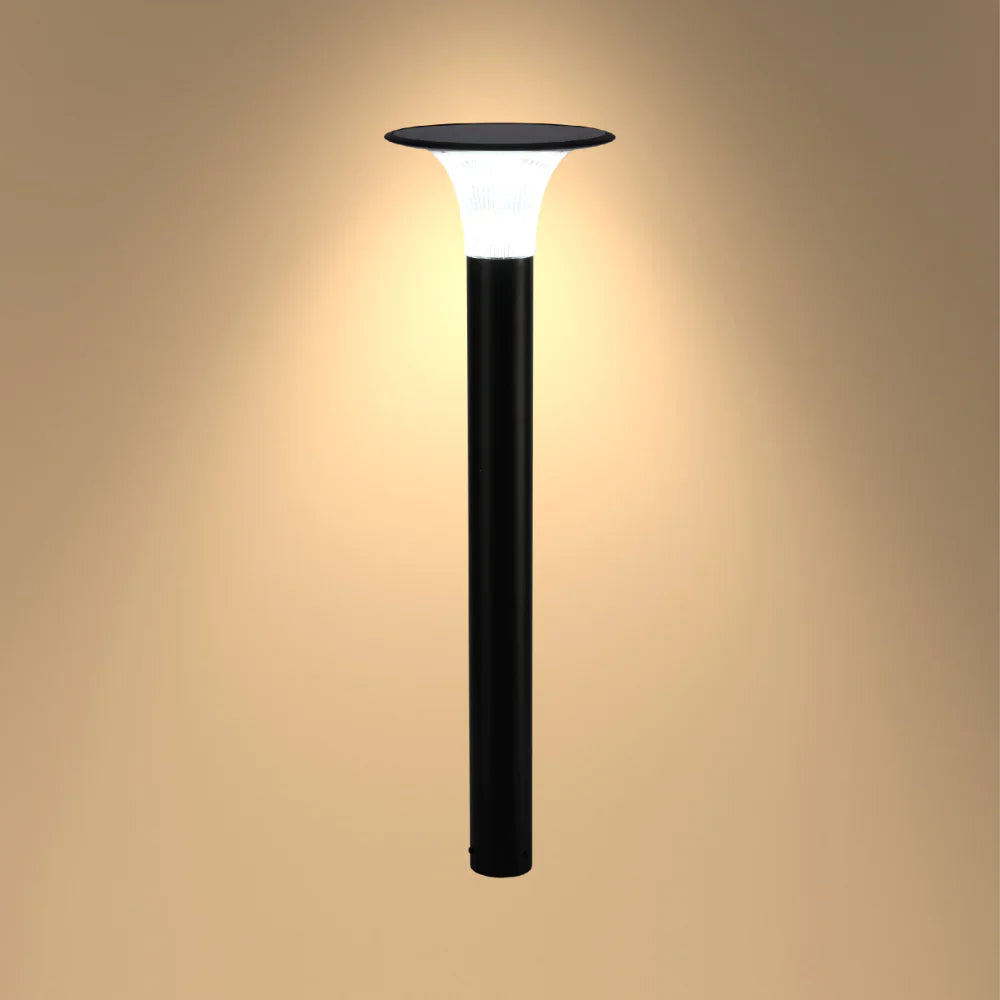 TEKLED 80cm Black Solar LED Bollard Pathway Light