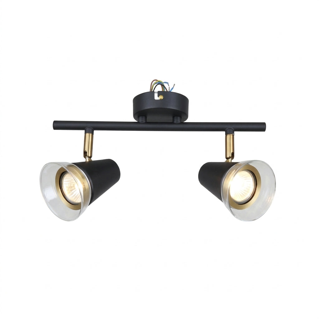 PENDANT LAMP 68744 BLACK+BRASS GU10(TEKLED)