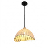 BLACK PENDANT LAMP LINEN SHADE D360 T0178B E27X1 (TEKLED)
