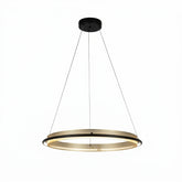 LED PENDANT LAMP BLACK+GOLD H081 D600 22W 3000K (TEKLED)