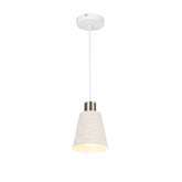 PENDANT LAMP WHITE+ANTIQUE BRONZE J367 E27X1 (TEKLED)